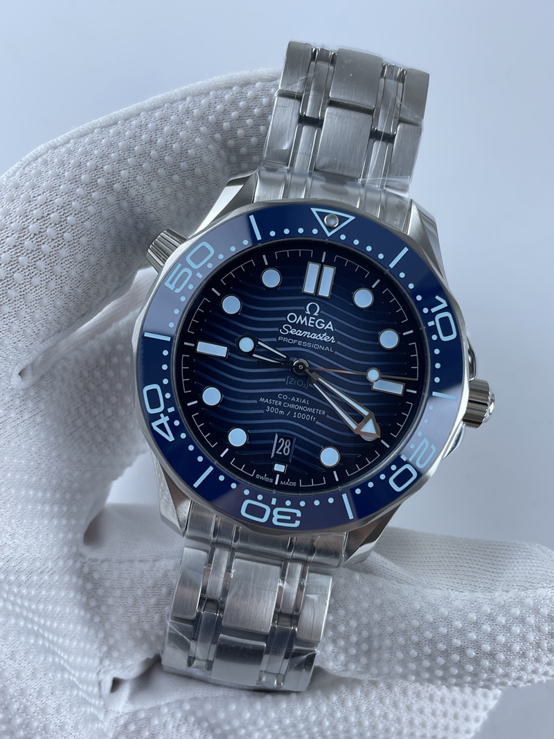 (준비완료/특급배송)NO.2166/ VS공장 오메가 씨마스터 다이버 300M 스틸 블루다이얼 브레이슬릿