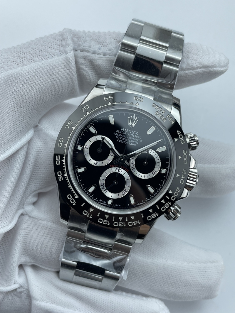 (준비완료/특급배송)NO.3423/초특급 갓성비 데이토나 스틸 세라믹베젤 블랙